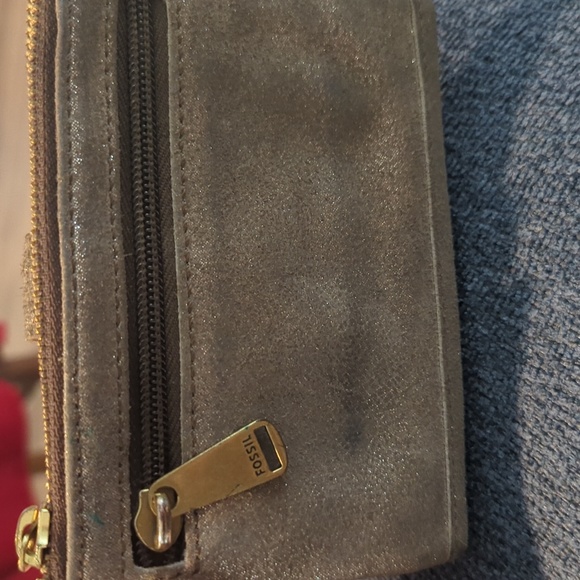 Fossil Fold Wallet in Metallic Light Gold/Tan - Picture 11 of 11